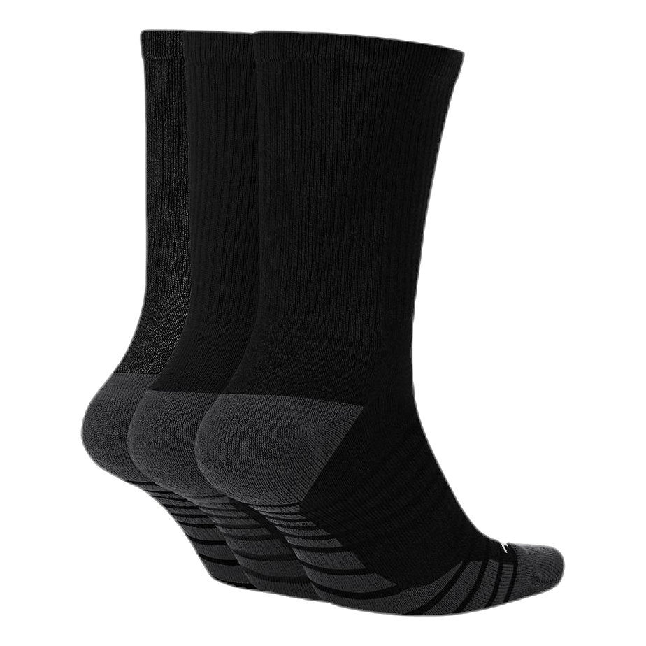 Nike Everyday Max Cushioned Training Crew Socks (3 Pairs) BLACK/ANTHRACITE/WHITE 4 Nike Everyday Max Cushioned Training Crew Socks (3 Pairs) BLACK/ANTHRACITE/WHITE - Image 2