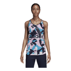 ADIDAS Sid All Over Print Tank Pink/White