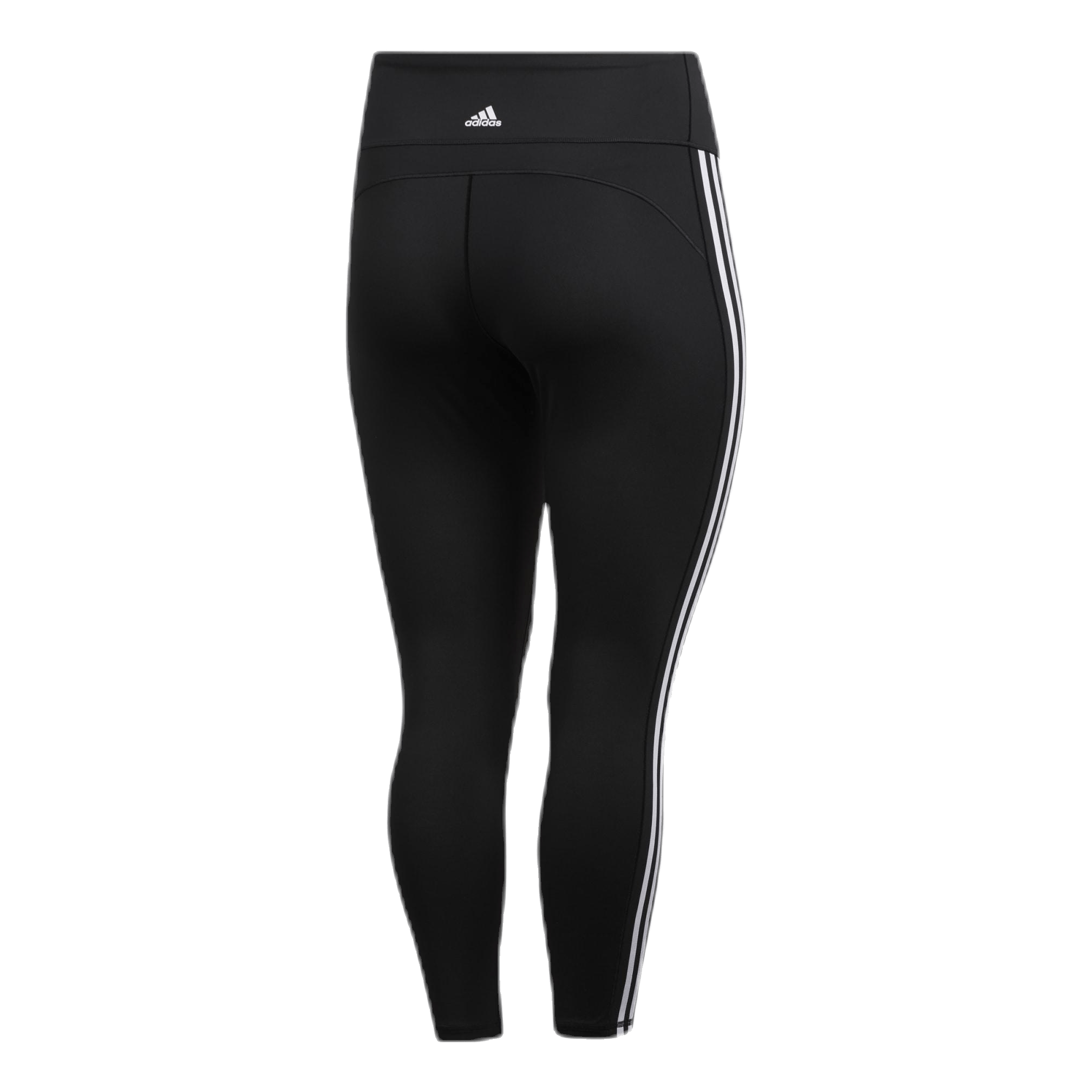 ADIDAS Believe This 2.0 3 Stripe 7/8 Tight Plus Size Black / White 7 ADIDAS Believe This 2.0 3 Stripe 7/8 Tight Plus Size Black / White - Image 5