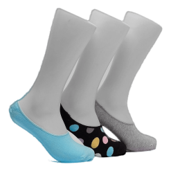 Happy Socks 3-Pack Big Dot Liners Patterned