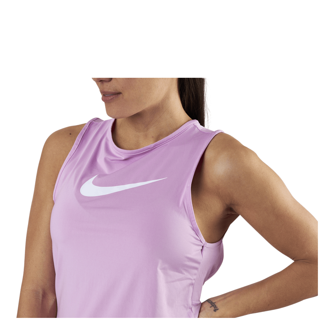 Nike Essential Swoosh Tank Pink/White 5 Nike Essential Swoosh Tank Pink/White - Image 3
