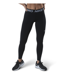 Nike Pro Women's Mid-Rise Mesh-Paneled Leggings BLACK/WHITE
