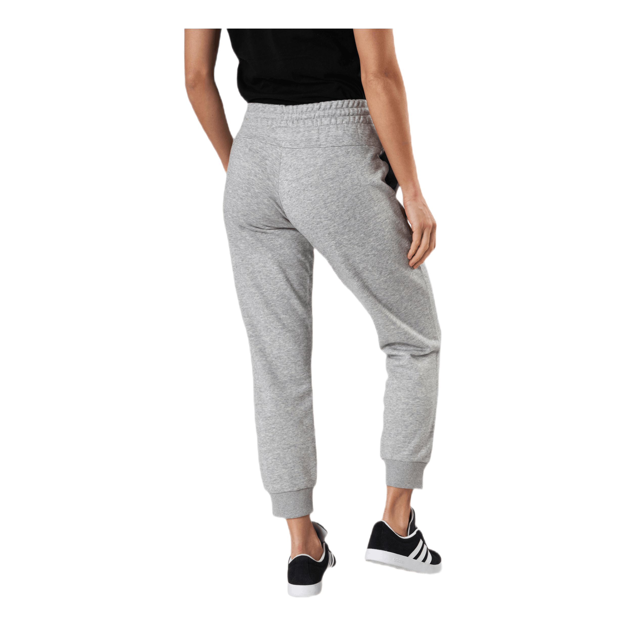ADIDAS Essentials Regular Tapered Cuffed 7/8 Pant Medium Grey Heather / White 5 ADIDAS Essentials Regular Tapered Cuffed 7/8 Pant Medium Grey Heather / White - Image 3