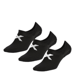 2XU Invisible Socks 3-Pack Black/White