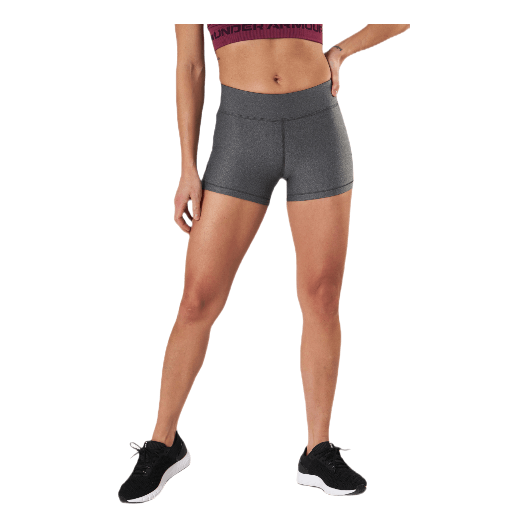 Under Armour HG Armour Mid Rise Shorty Grey 3 Under Armour HG Armour Mid Rise Shorty Grey