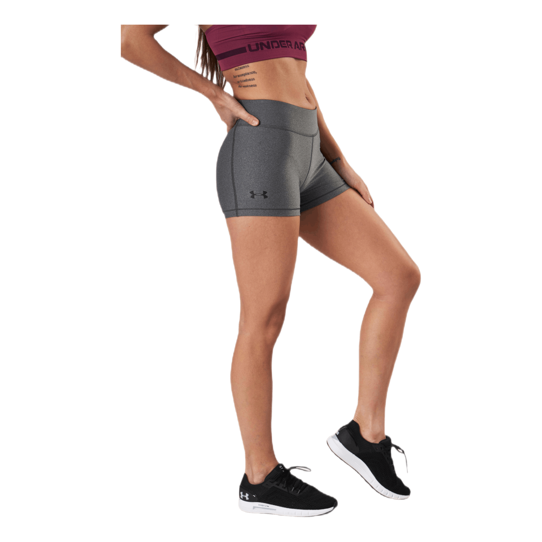 Under Armour HG Armour Mid Rise Shorty Grey 4 Under Armour HG Armour Mid Rise Shorty Grey - Image 2