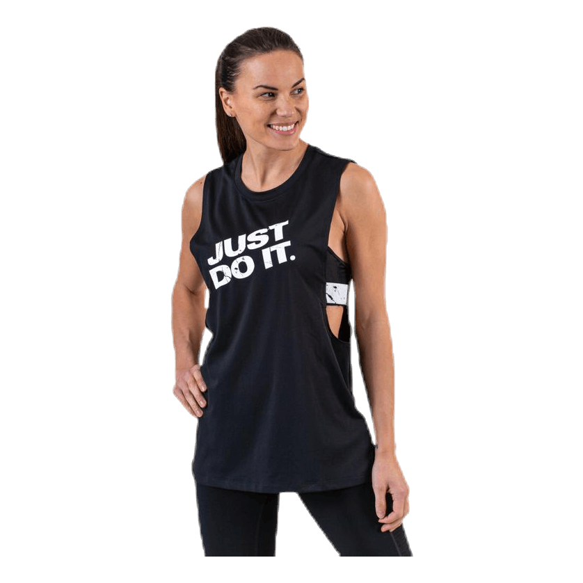 Nike Pro Marble Grx Loose Tank White/Black 5 Nike Pro Marble Grx Loose Tank White/Black - Image 3