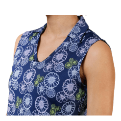 PUMA Golf Blossom Sleeveless Polo Blue/Patterned -Majice s tankom Prodajna trgovina 4060978256478 004 6acffbf3b3e745a5b21d938cf6607758