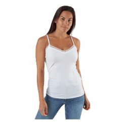 Pieces Kate Lace Singlet White