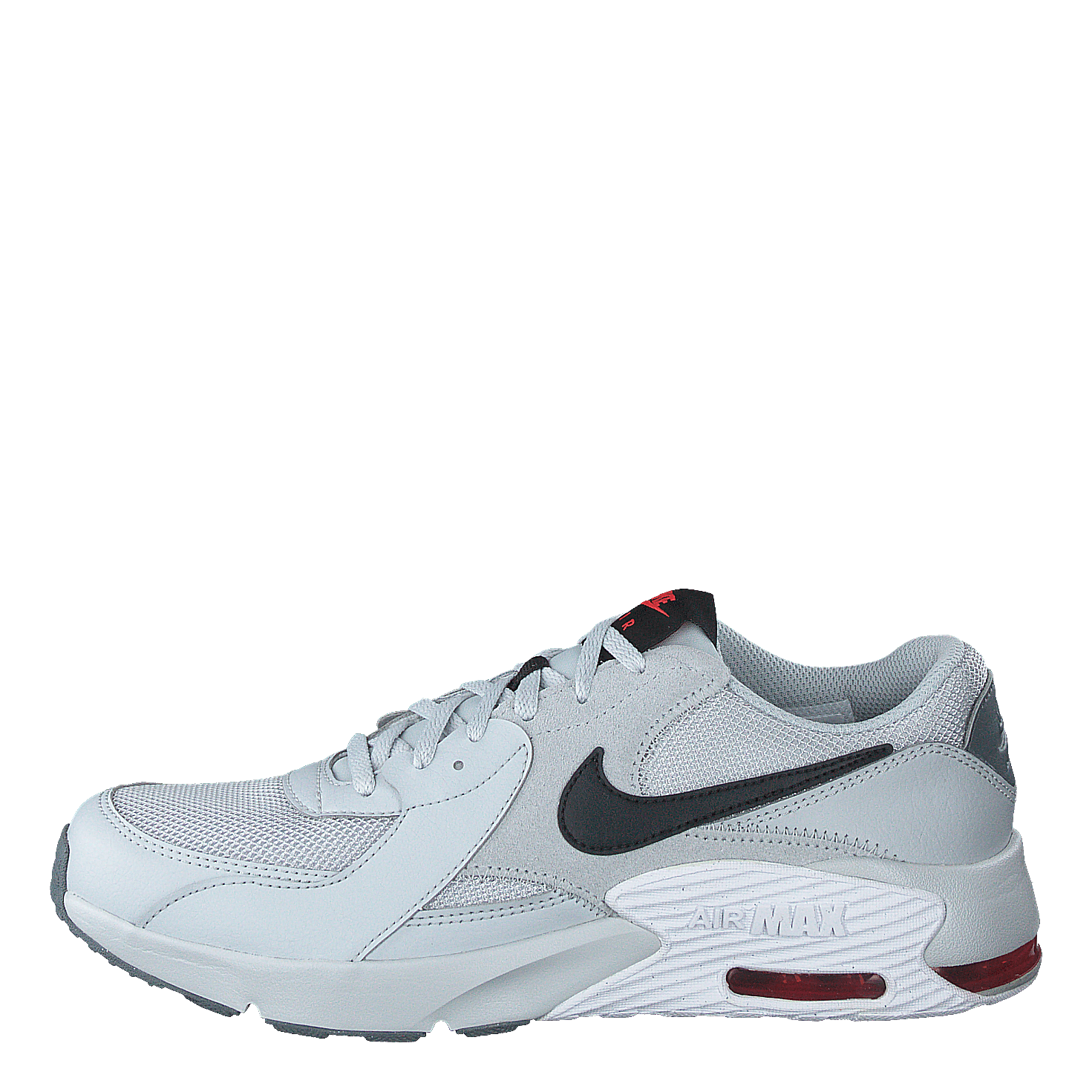 Nike Air Max Excee Gs Grey Fog/white/track Red/black 3 Nike Air Max Excee Gs Grey Fog/white/track Red/black