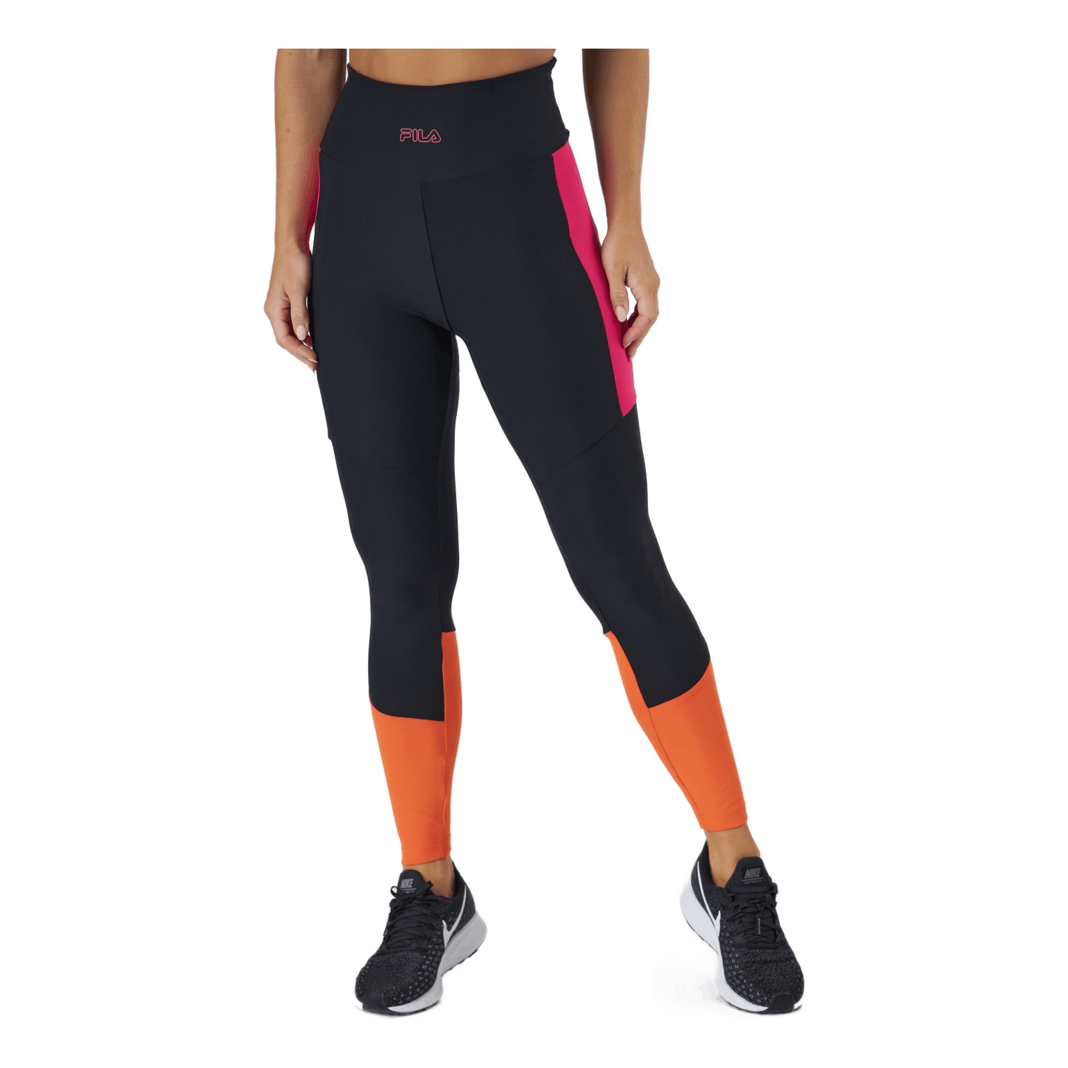 Fila Paula High Waist 7/8 Tight Black-beetroot Purple-mandarin 3 Fila Paula High Waist 7/8 Tight Black-beetroot Purple-mandarin