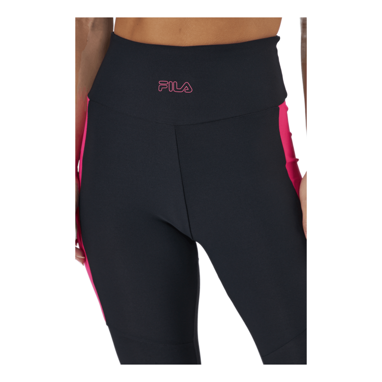 Fila Paula High Waist 7/8 Tight Black-beetroot Purple-mandarin 6 Fila Paula High Waist 7/8 Tight Black-beetroot Purple-mandarin - Image 4