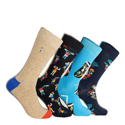 Happy Socks 4-pack Healthy Lifestyle Socks Multi Color -Majice s tankom Prodajna trgovina 60480 89 002
