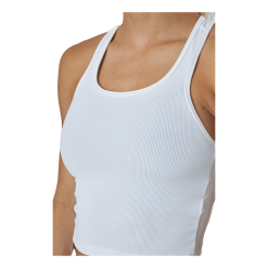 CASALL Bold Rib Crop Tank White 8 CASALL Bold Rib Crop Tank White -Majice s tankom Prodajna trgovina 60501 83 004
