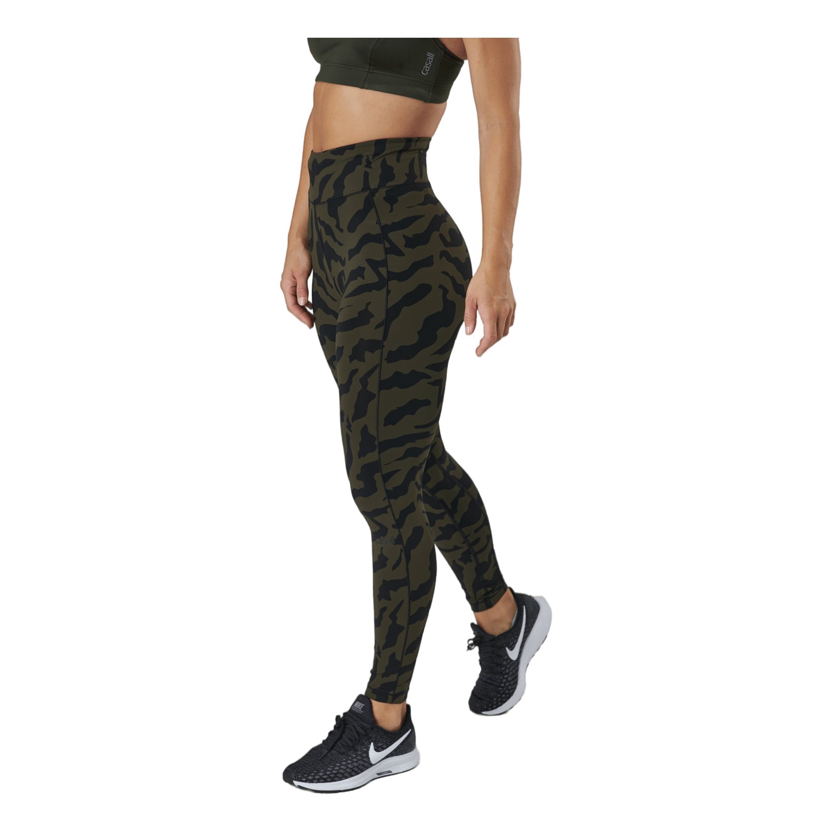 CASALL Iconic Printed 7/8 Tights Escape Green 4 CASALL Iconic Printed 7/8 Tights Escape Green - Image 2