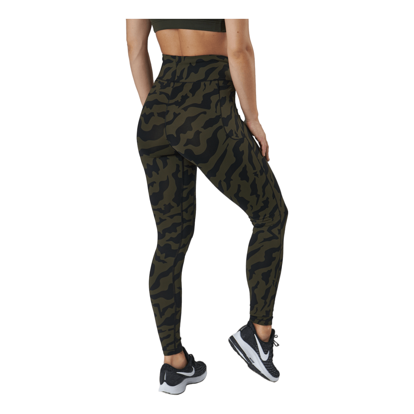 CASALL Iconic Printed 7/8 Tights Escape Green 5 CASALL Iconic Printed 7/8 Tights Escape Green - Image 3