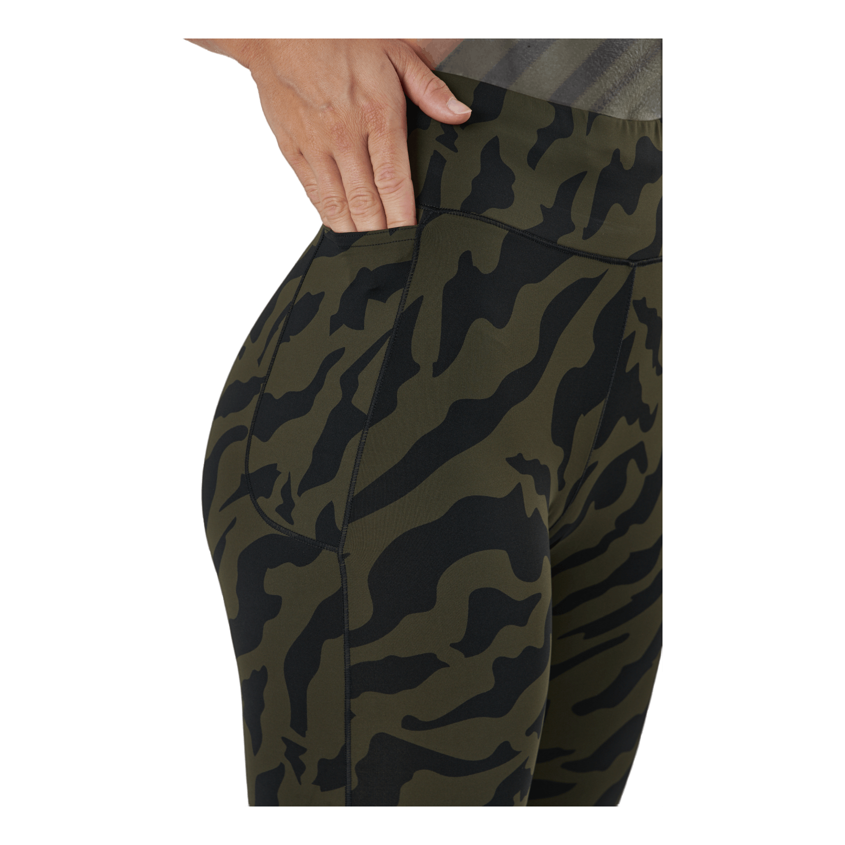 CASALL Iconic Printed 7/8 Tights Escape Green 7 CASALL Iconic Printed 7/8 Tights Escape Green - Image 5