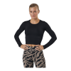 CASALL Crop Long Sleeve Black -Majice s tankom Prodajna trgovina 60502 22 001