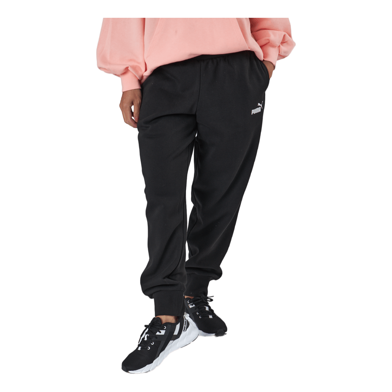 Ess Sweatpants Fl Cl Puma Black 3 Ess Sweatpants Fl Cl Puma Black