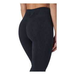 GAVELO Ribbed Black Sand Melange Seam Black -Majice s tankom Prodajna trgovina 60584 38 005