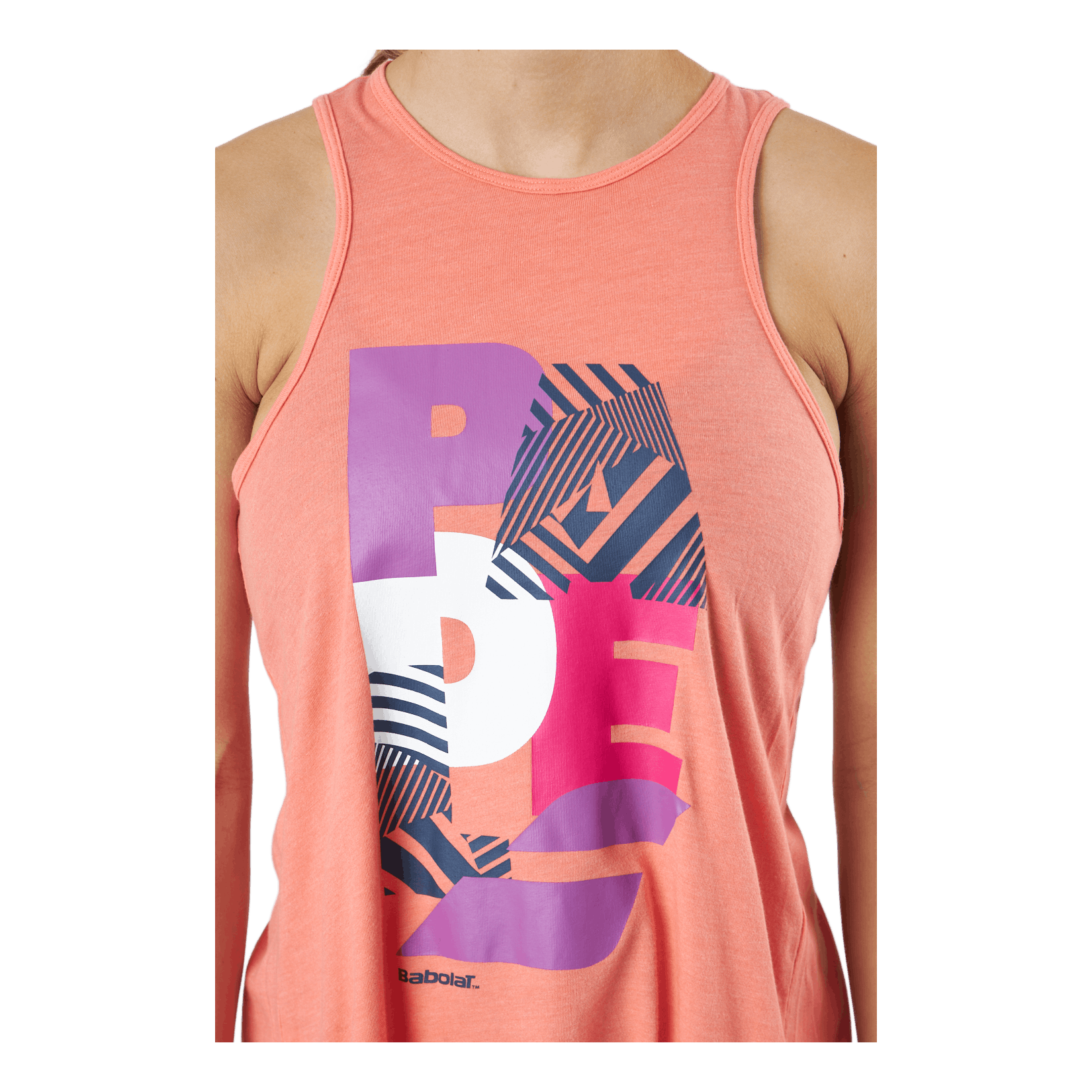 Babolat Tank Padel Cotton Women Coral 6 Babolat Tank Padel Cotton Women Coral - Image 4