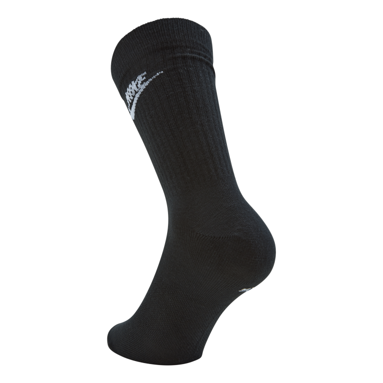 Nike Sportswear Everyday Essential Crew Socks (3 Pairs) BLACK/WHITE 4 Nike Sportswear Everyday Essential Crew Socks (3 Pairs) BLACK/WHITE - Image 2