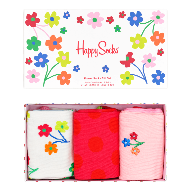 Happy Socks 3-pack Flower Socks Gift Set 3300 4 Happy Socks 3-pack Flower Socks Gift Set 3300 - Image 2