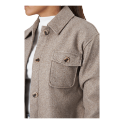 Pieces Judy Shacket Fossil -Majice s tankom Prodajna trgovina 60702 81 004