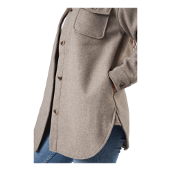 Pieces Judy Shacket Fossil -Majice s tankom Prodajna trgovina 60702 81 005