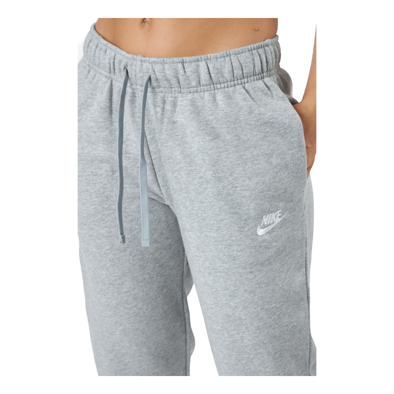 Nike Sportswear Club Fleece Women's Mid-Rise Joggers DK GREY HEATHER/WHITE 6 Nike Sportswear Club Fleece Women's Mid-Rise Joggers DK GREY HEATHER/WHITE - Image 4