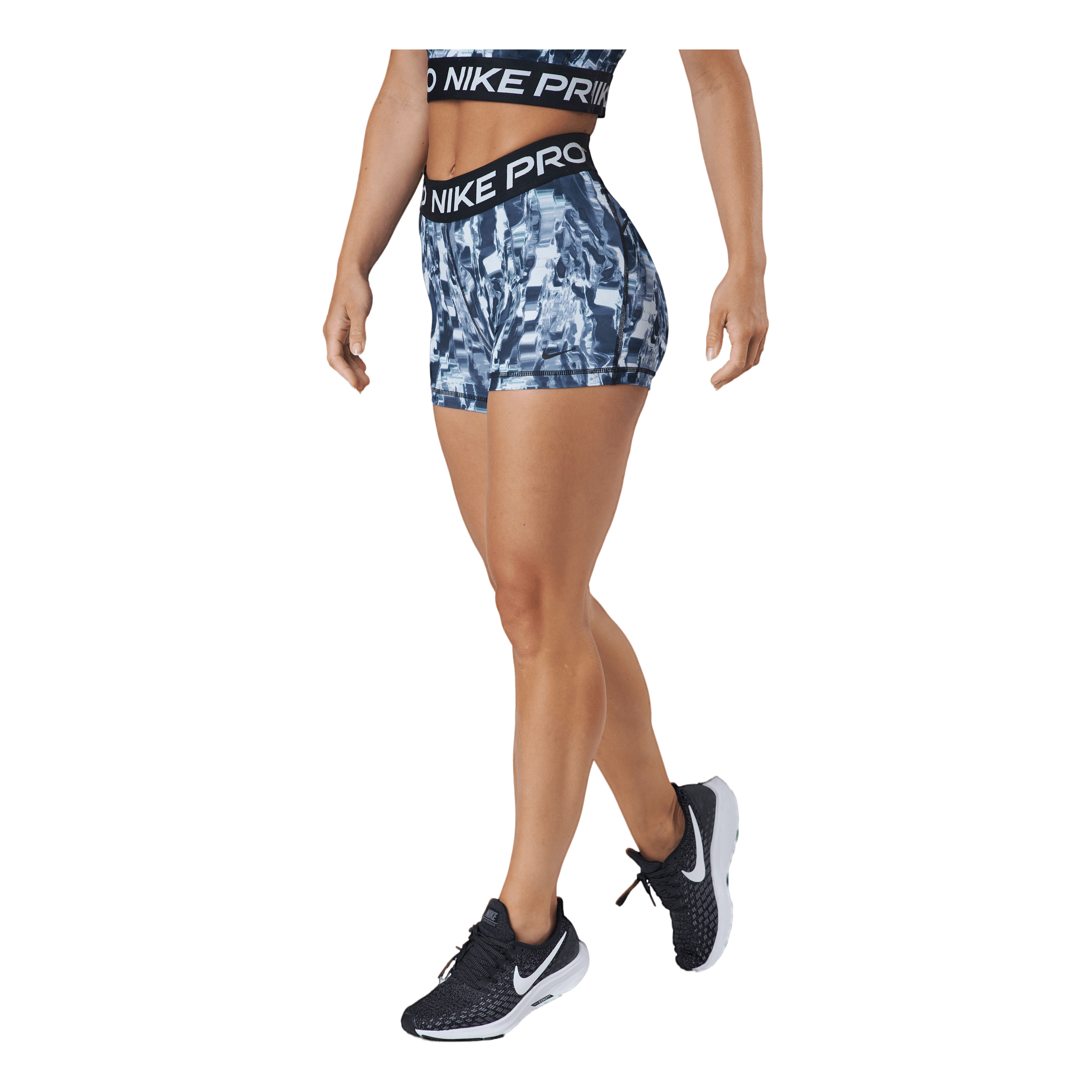 Nike W Np Df Mr 3in Short Aop Black/black 4 Nike W Np Df Mr 3in Short Aop Black/black - Image 2