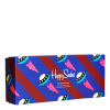Happy Socks 4-pack Navy Socks Gift Set Burgundy