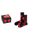 Happy Socks 2-pack I Heart You Socks Gift Black/multi