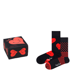 Happy Socks 2-pack I Heart You Socks Gift Black/multi