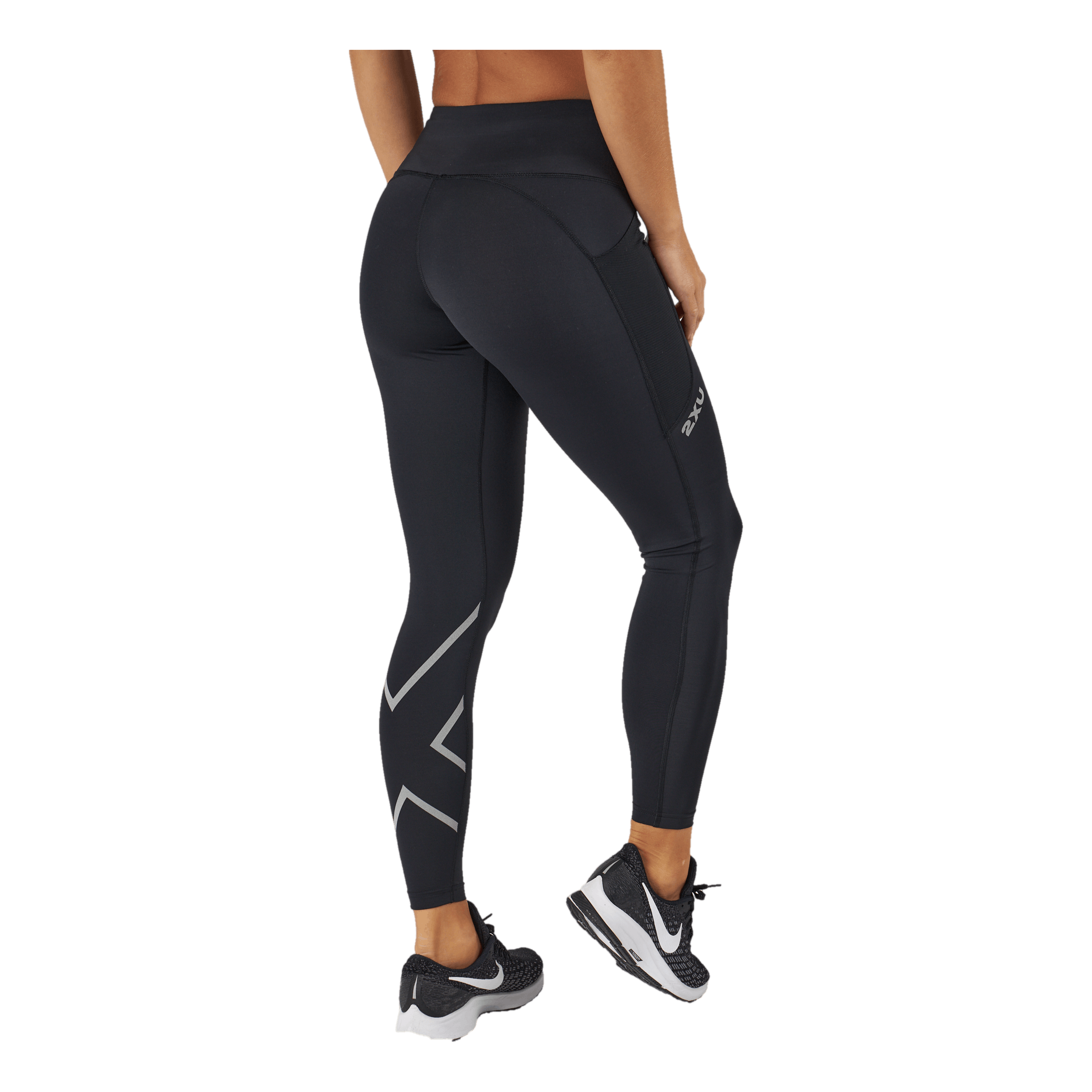 2XU Aero Mid-rise Comp Tights Black/silver Reflective 5 2XU Aero Mid-rise Comp Tights Black/silver Reflective - Image 3