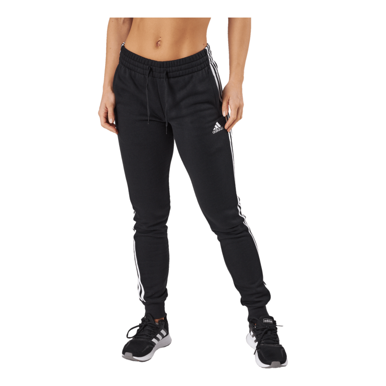 ADIDAS Essentials Fleece 3-Stripes Joggers Black 3 ADIDAS Essentials Fleece 3-Stripes Joggers Black
