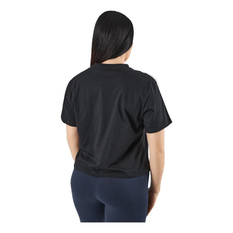 ADIDAS Essentials 3-Stripes Single Jersey Crop Top Black 5 ADIDAS Essentials 3-Stripes Single Jersey Crop Top Black - Image 3