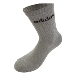 ADIDAS Linear Crew Cushioned Socks 3 Pairs Medium Grey Heather -Majice s tankom Prodajna trgovina 60931 76 010