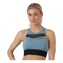 Craft Charge Cropped Mesh Singlet Grey