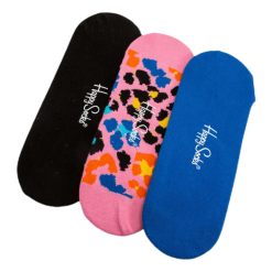 Happy Socks 3-Pack Multi Leo Liner Sock Pink