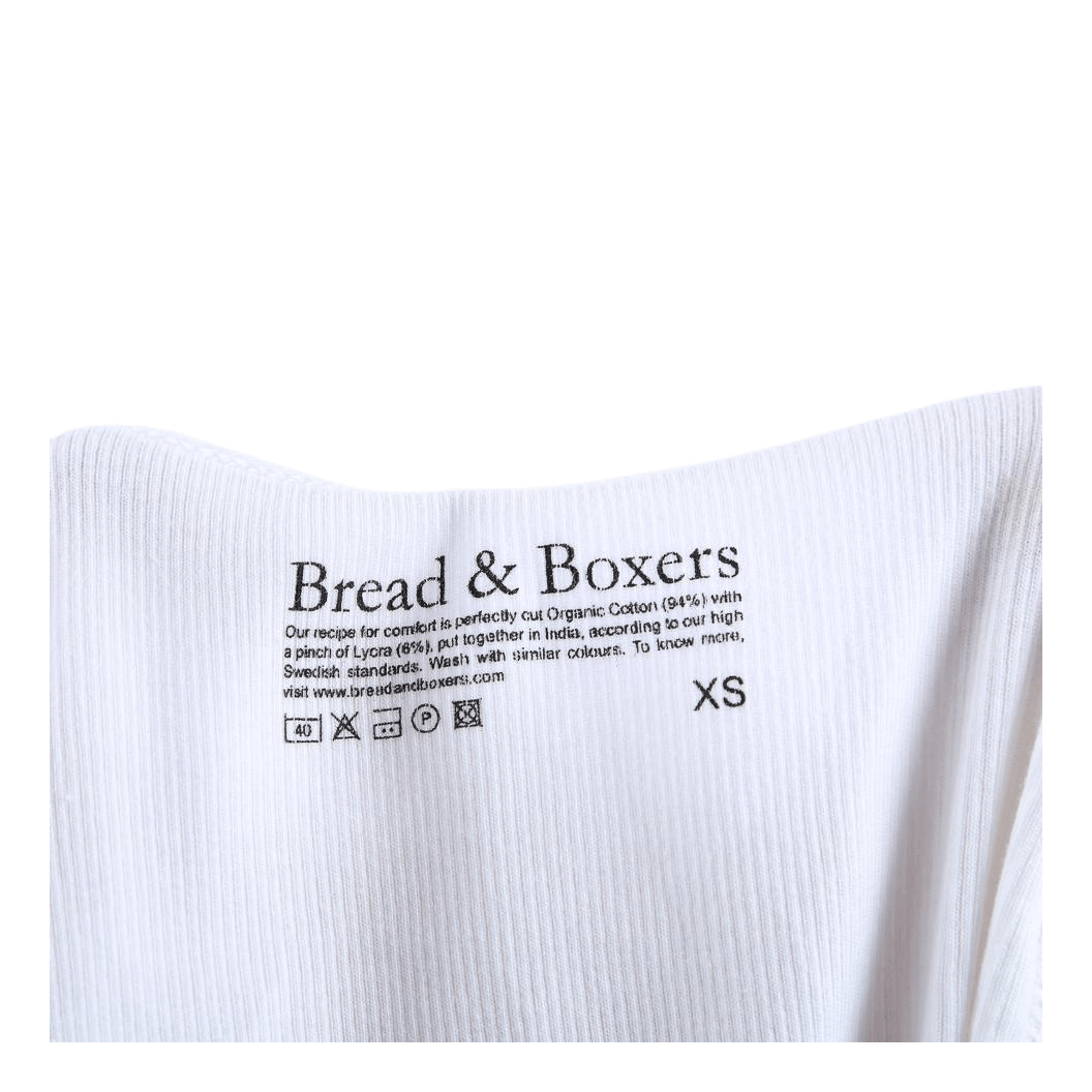 Bread & Boxers Tank Ribbed White 7 Bread & Boxers Tank Ribbed White - Image 5