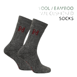 Norfolk Gabby Walking Sock Bambu Merinowool Black