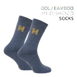 Norfolk Gabby Walking Sock Bambu Merinowool Blue