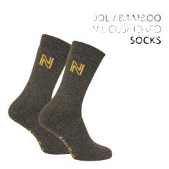 Norfolk Gabby Walking Sock Bambu Merinowool Brown