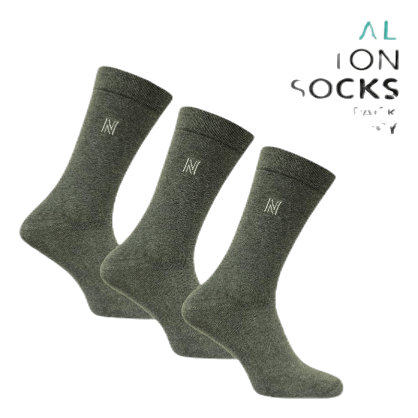 Norfolk 3-Pack Casual Socks - Brody Grey 3 Norfolk 3-Pack Casual Socks - Brody Grey