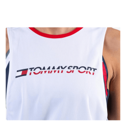 Tommy Hilfiger Sport Open Back Tape Tank Top White -Majice s tankom Prodajna trgovina 8719859577626 005 e2457fc5b70b48b1b63aaf91e8cafee4
