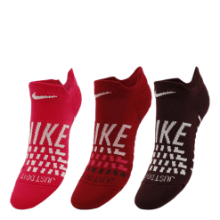 Nike Everyday Max Cushion No Show - 3-pack Pink/Patterned