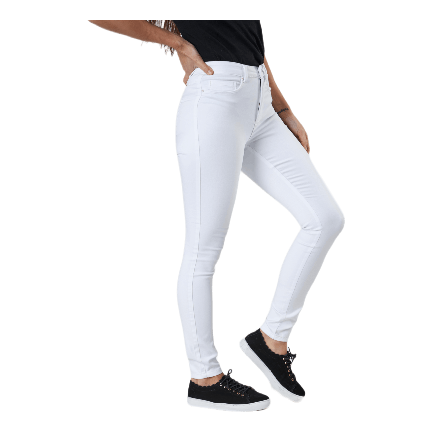 ONLY Royal Life Hw Sk Jeans White 4 ONLY Royal Life Hw Sk Jeans White - Image 2