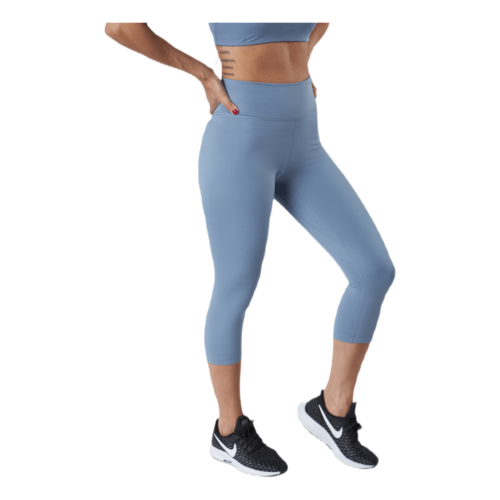 Nike One Tight MR Capri 2.0 Grey 4 Nike One Tight MR Capri 2.0 Grey - Image 2