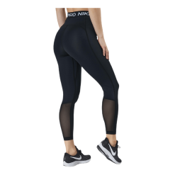 Nike Pro 365 Women's High-Waisted 7/8 Mesh Panel Leggings BLACK/WHITE -Majice s tankom Prodajna trgovina 90103 28 004